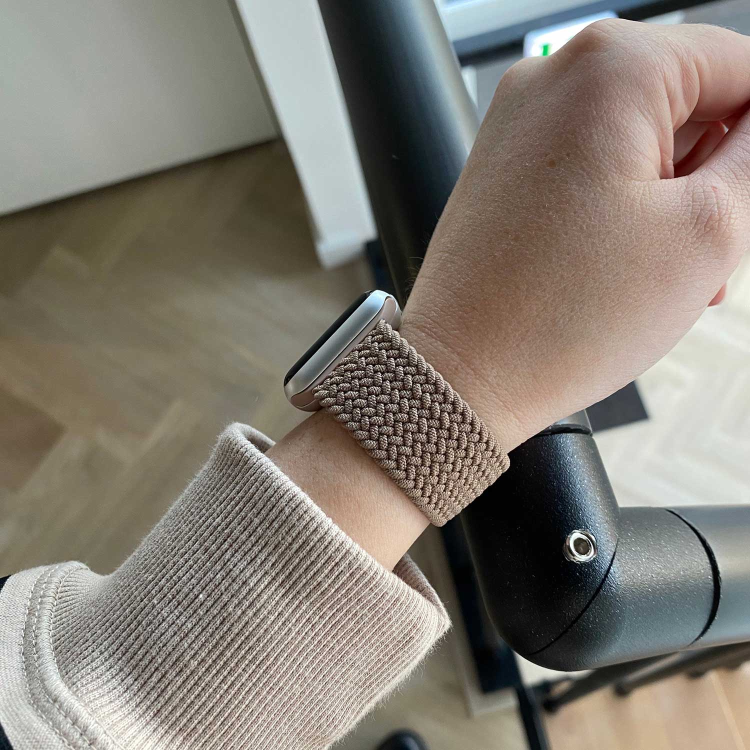 Apple Watch Nylon Braided Solo Loop Strap - Clay