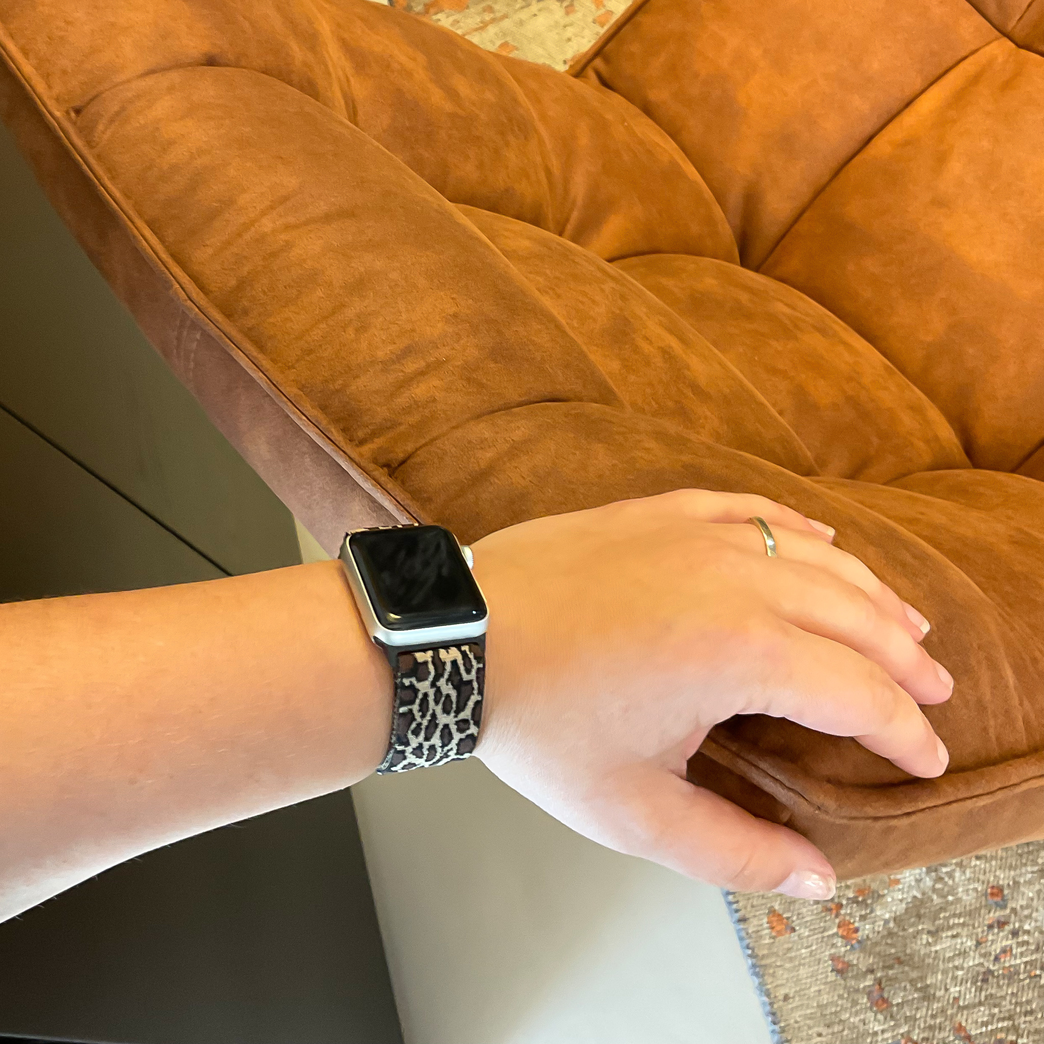 Apple Watch Nylon Woven Solo Strap - Leopard