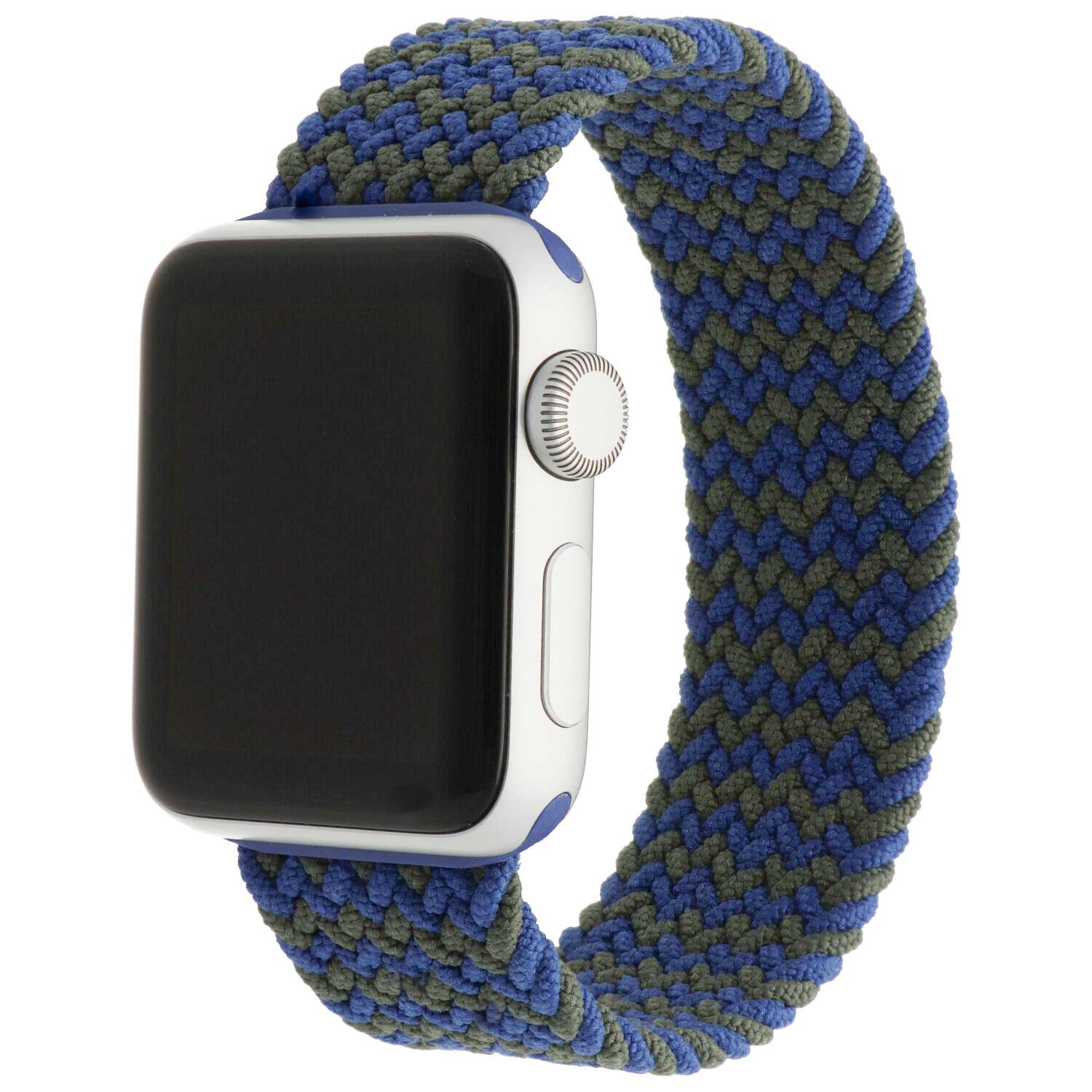 Apple Watch Nylon Braided Solo Loop Strap - Blue Green Mix