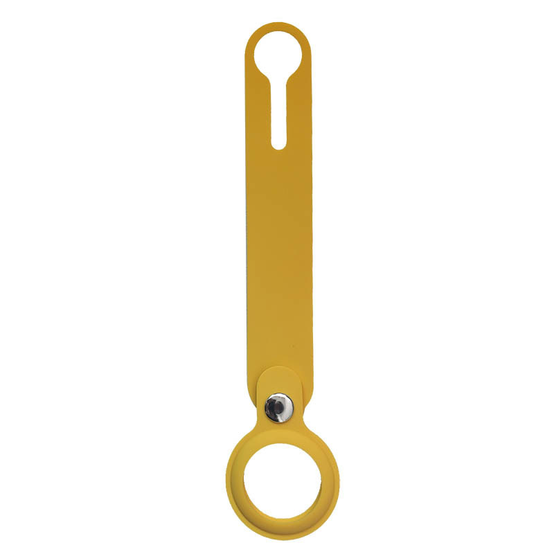 Airtag Silicone Loop Key Ring - Yellow