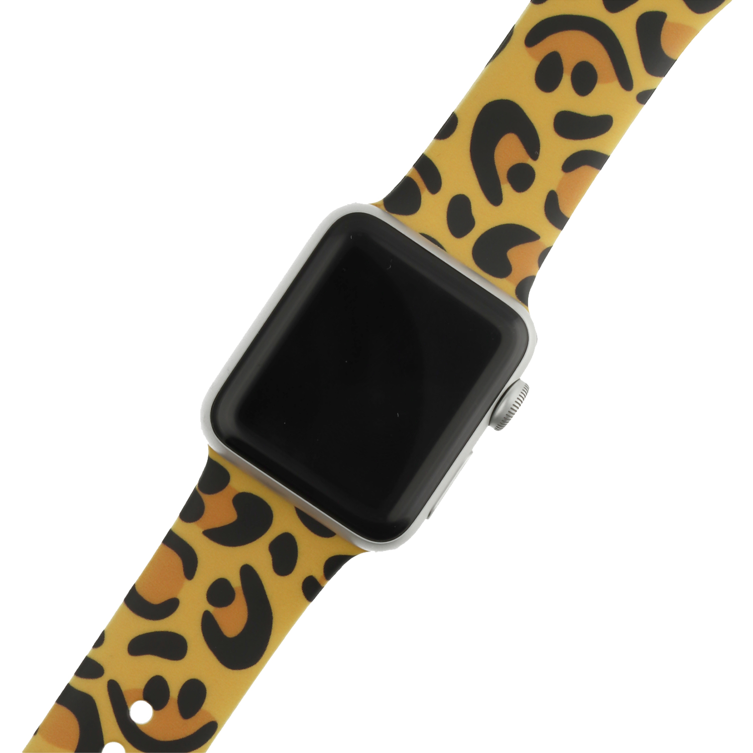 Apple Watch Print Sport Strap - Leopard Print Yellow