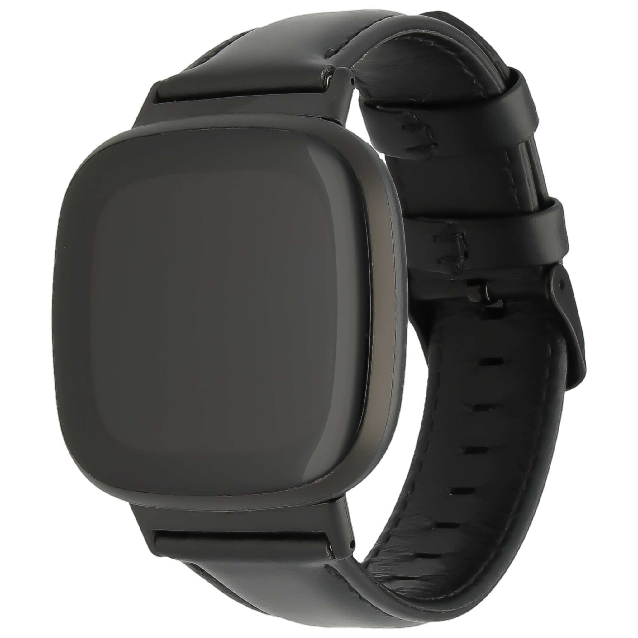 Fitbit Versa 3 / Sense Genuine Leather Strap - Black