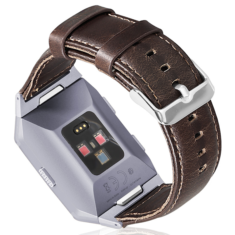 Fitbit Ionic Genuine Leather Strap - Dark Brown