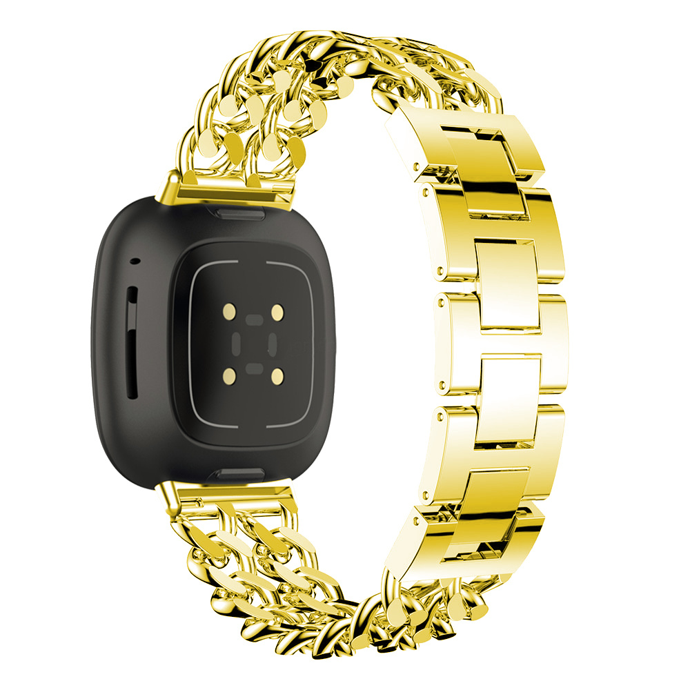 Fitbit Versa 3 / Sense Cowboy Steel Link Strap - Gold