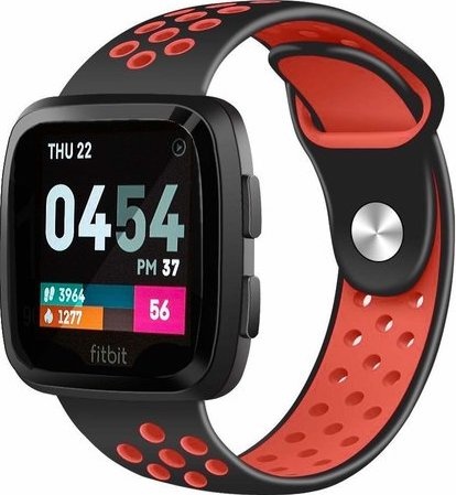 Fitbit Versa Double Sport Strap - Black Red