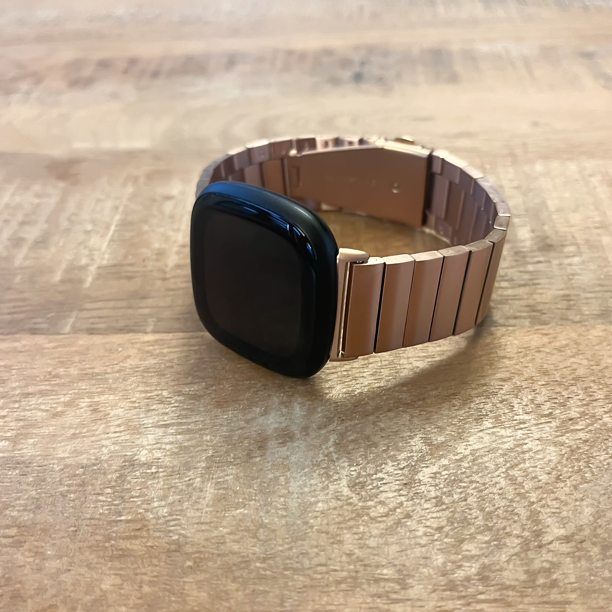 Fitbit Versa 3 / Sense Steel Link Strap - Rose Gold