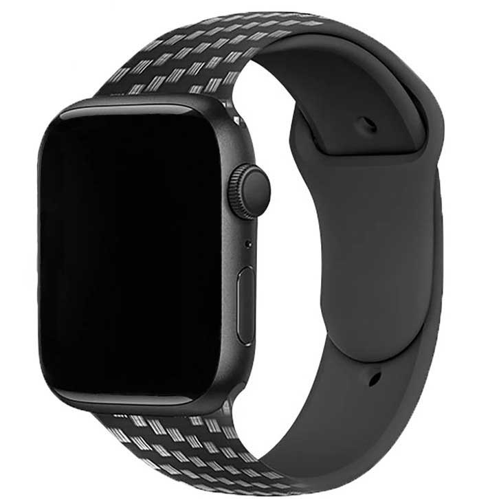 Apple Watch Print Sport Strap - Carbon Fibre