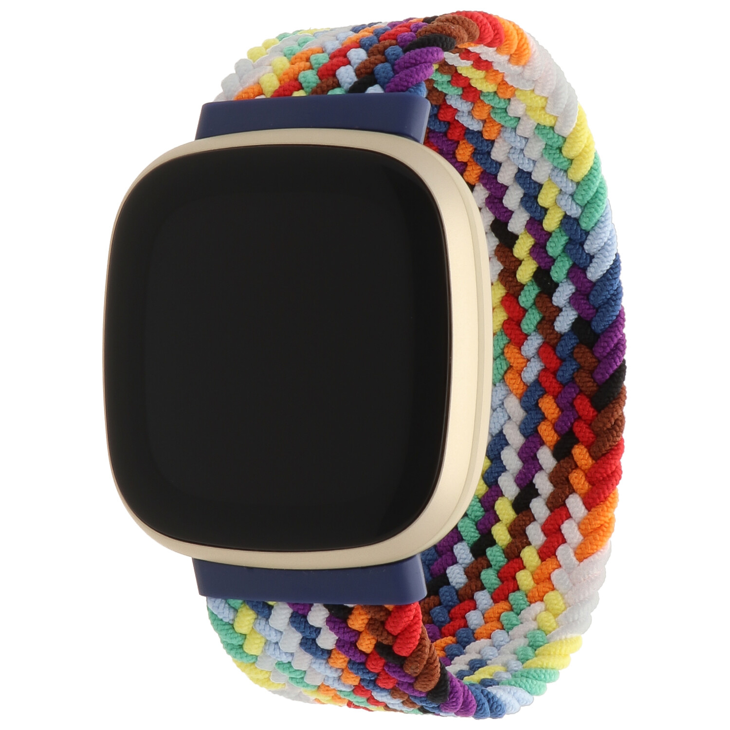 Fitbit Versa 3 / Sense Nylon Braided Solo Strap - Colourful Bright