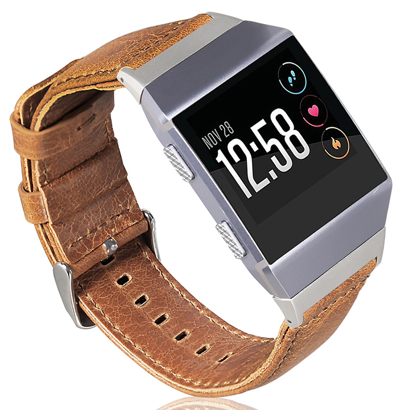 Fitbit Ionic Genuine Leather Strap - Light Brown