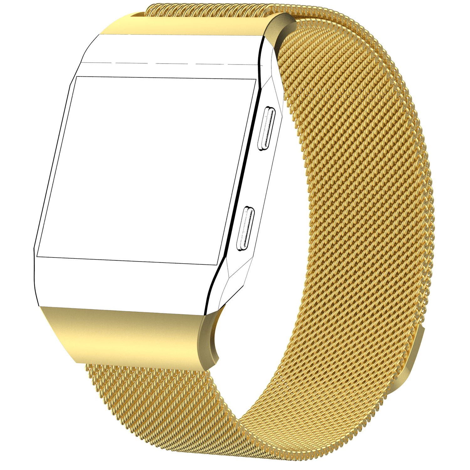 Fitbit ionic rose gold strap on sale