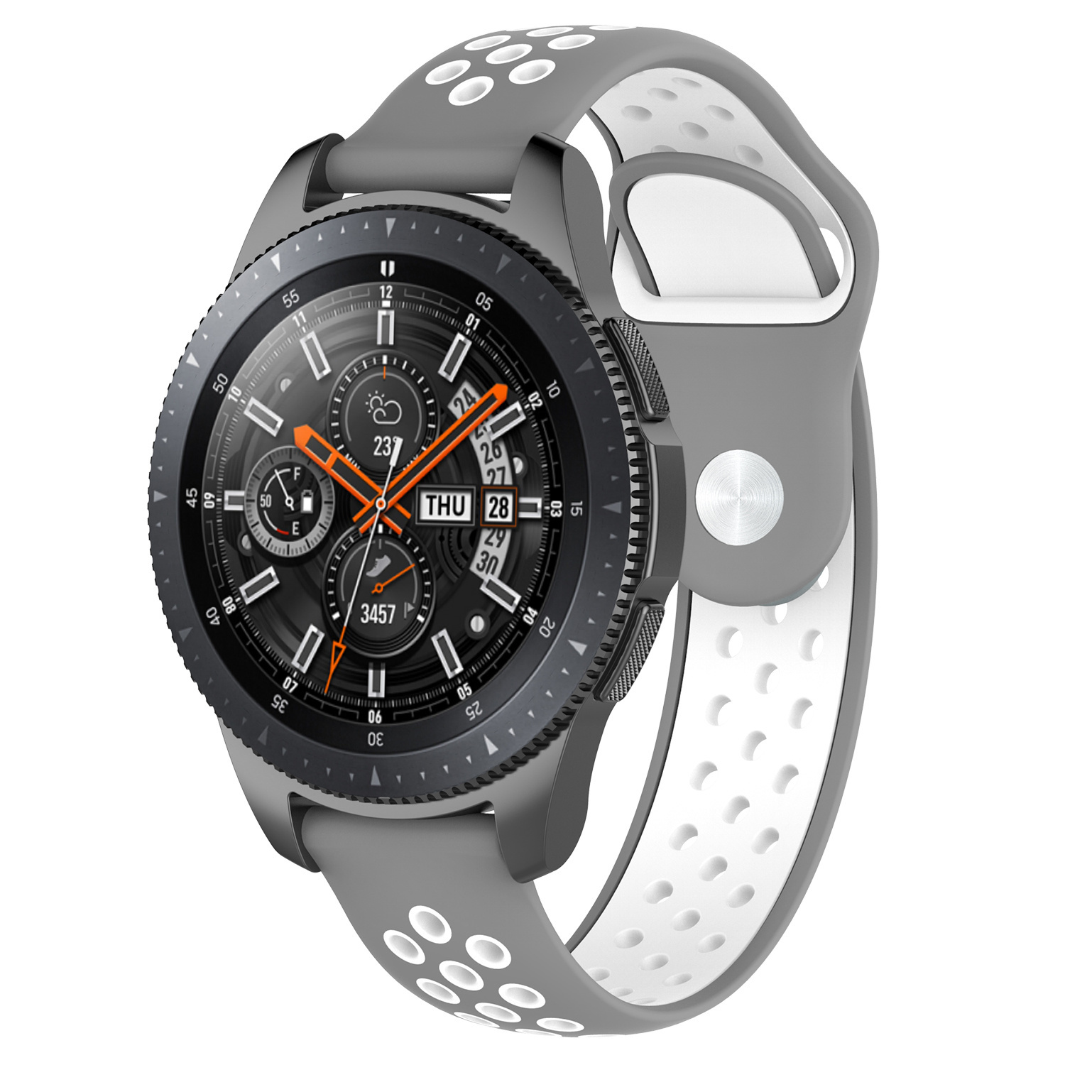 Samsung Galaxy Watch Double Sport Strap - Grey White