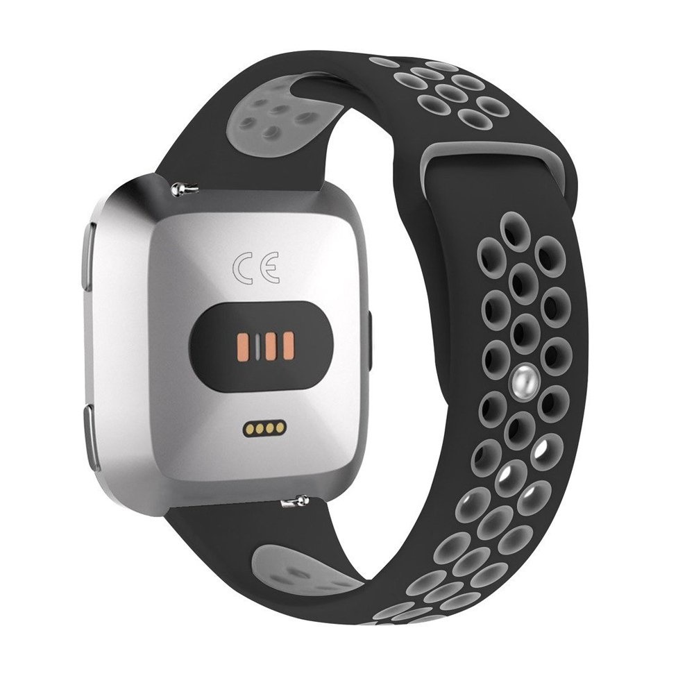 Fitbit Versa Double Sport Strap - Black Grey