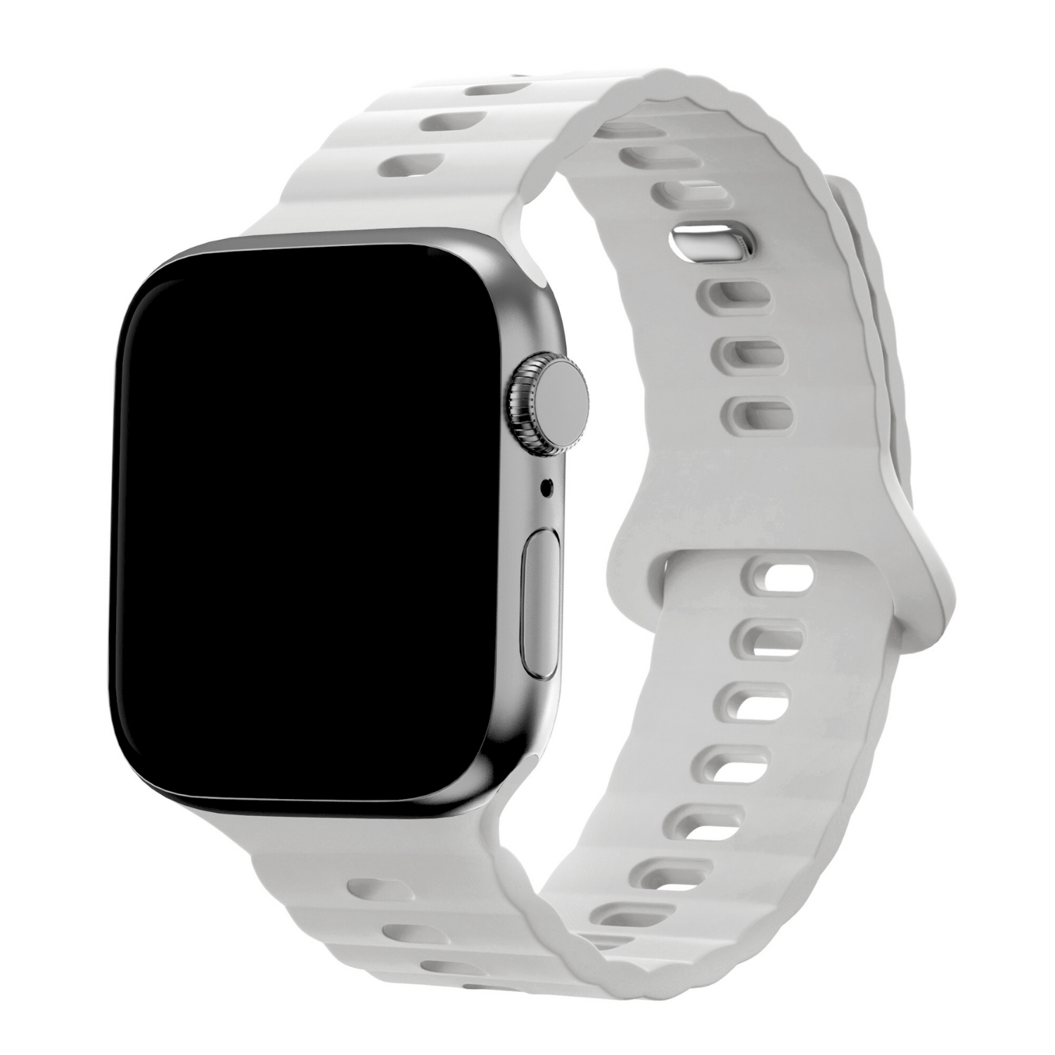 Apple Watch Silicone Wave Strap - White