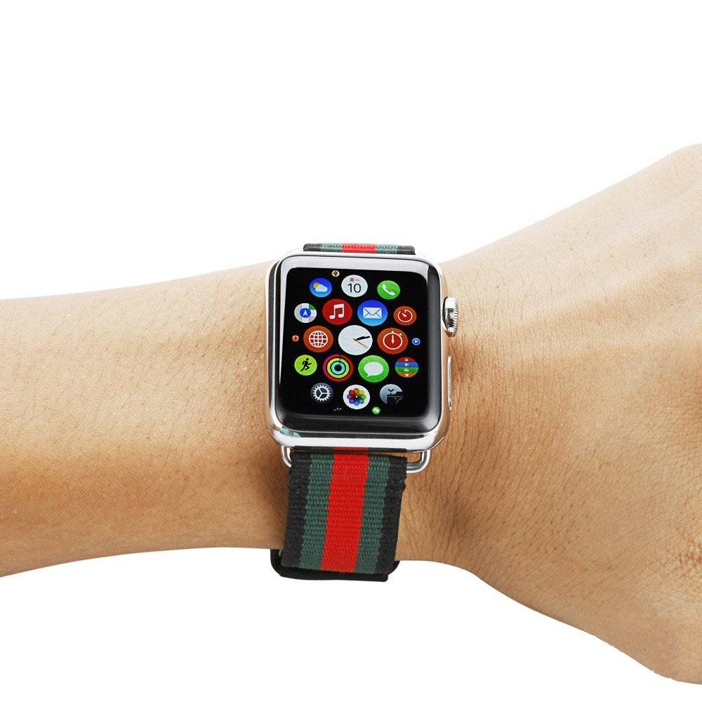 Apple Watch Nylon Double Face Strap - Black
