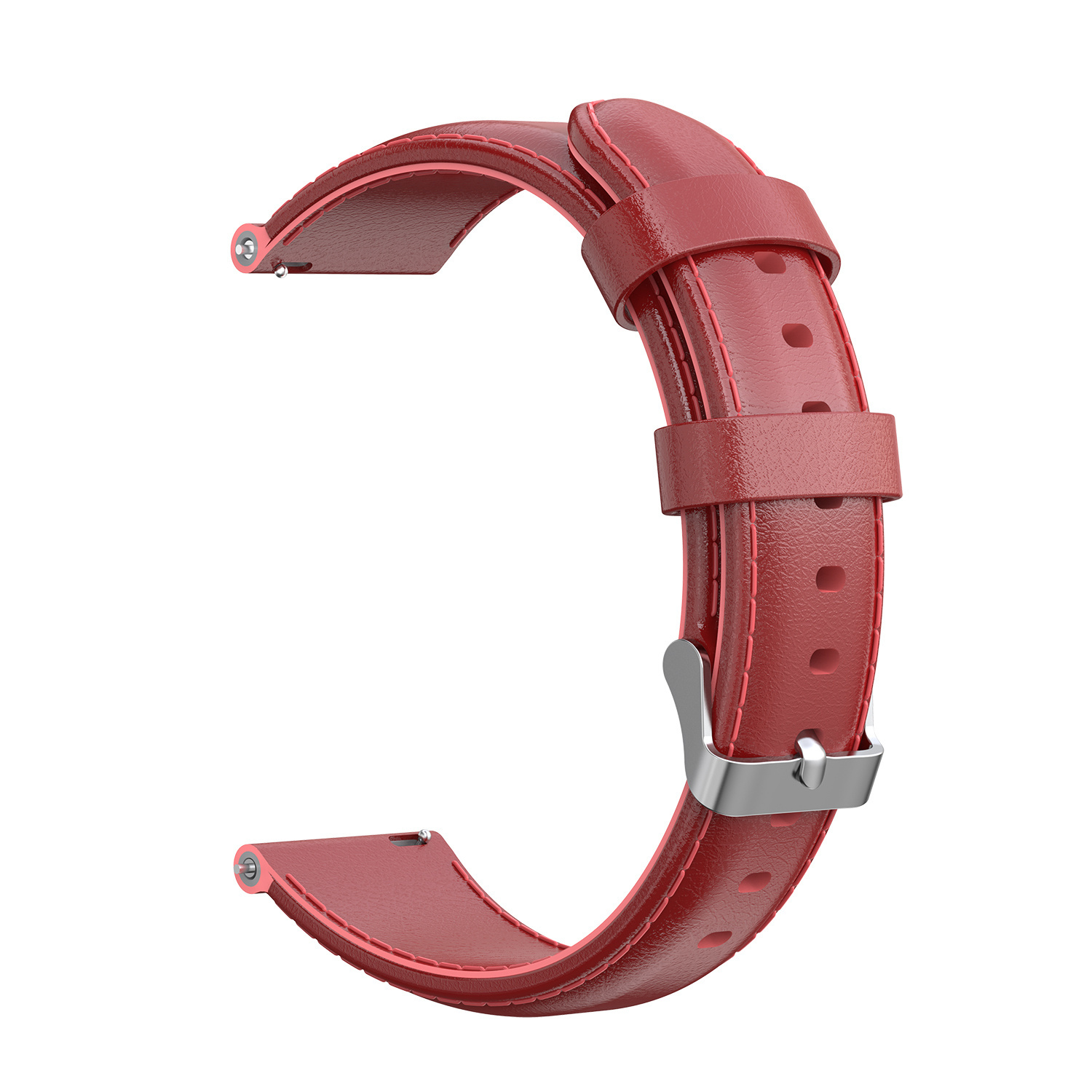 Samsung Galaxy Watch Leather Strap - Red