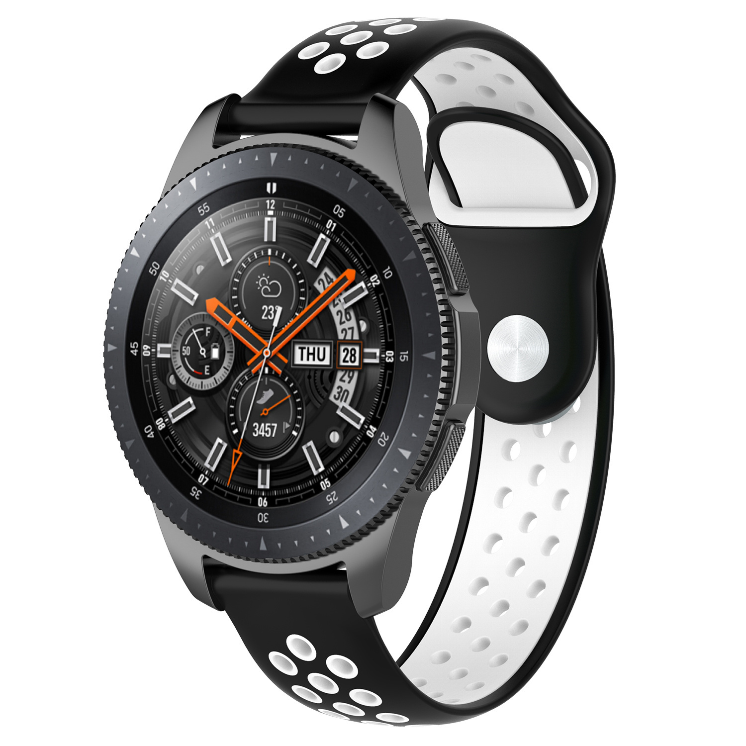 Samsung Galaxy Watch Double Sport Strap - Black White