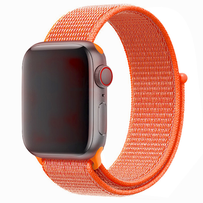 Apple Watch Nylon Sport Loop Strap - Spicy Orange