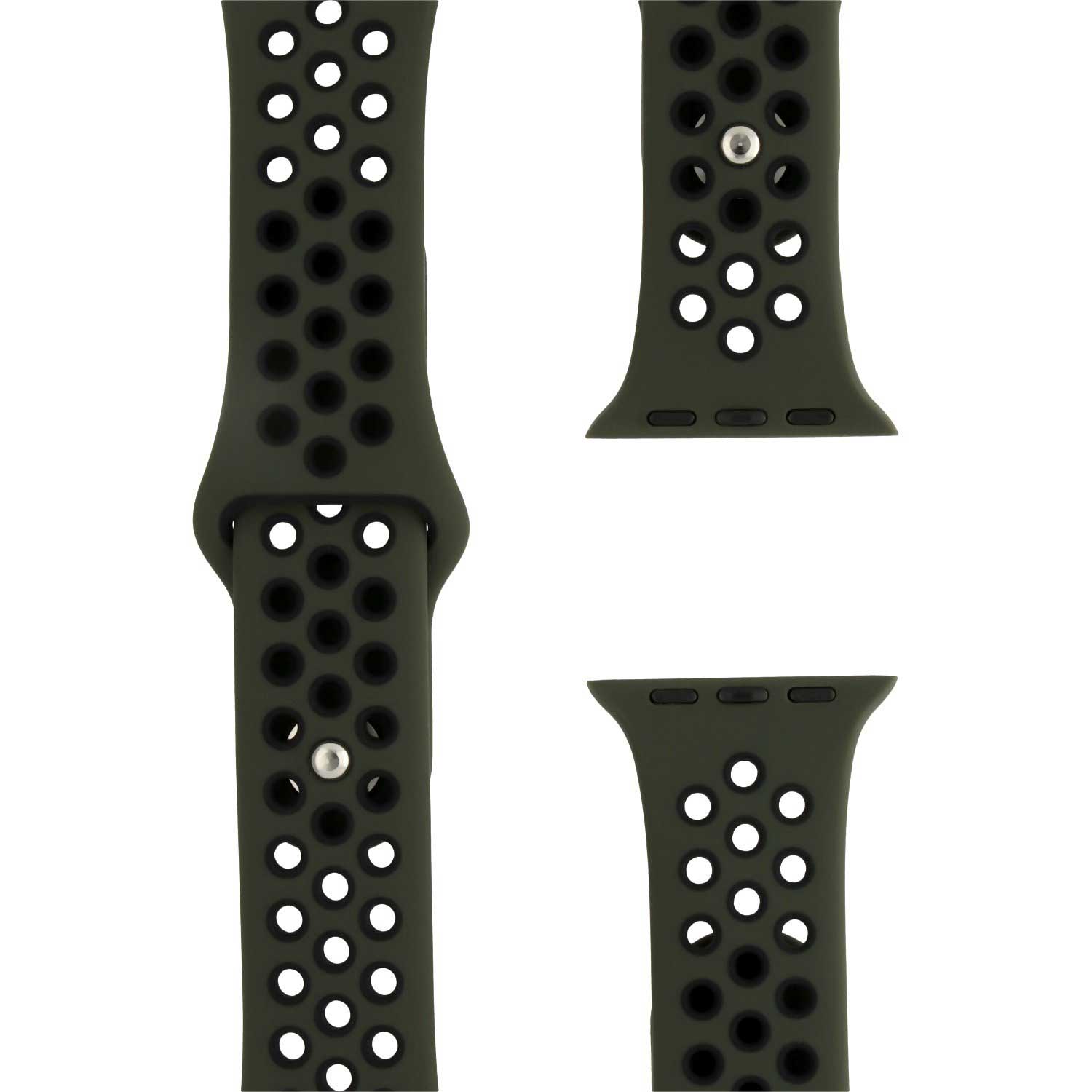 Apple Watch Double Sport Strap - Army Green Black