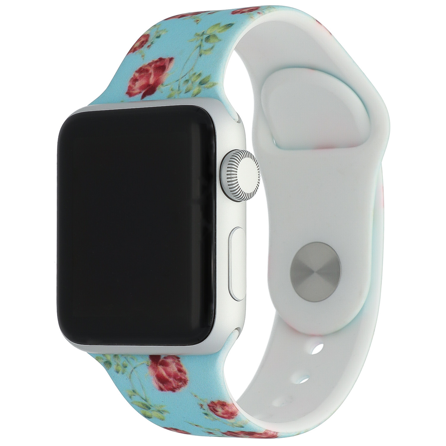 Apple Watch Print Sport Strap - Rose Blue