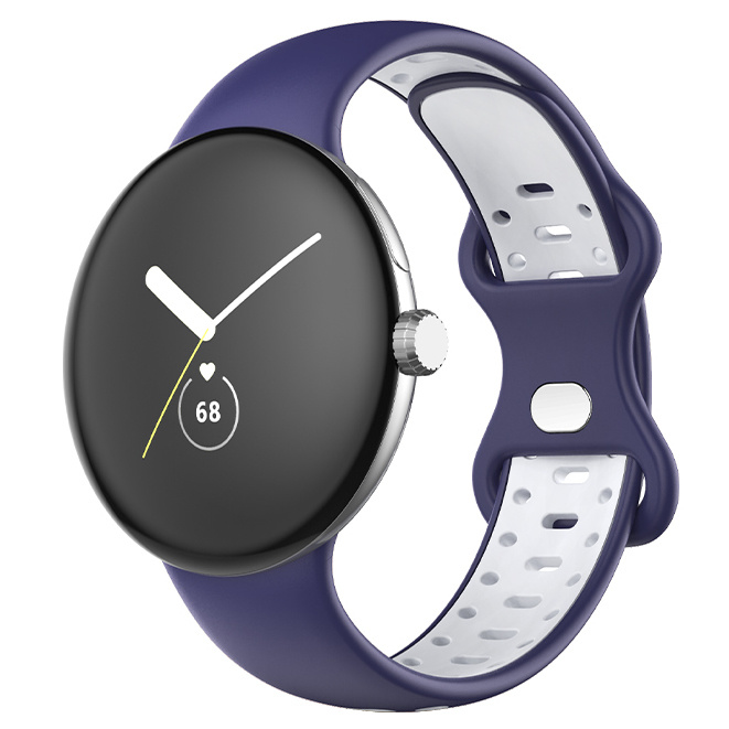 Google Pixel Watch Double Sport Strap - Blue White