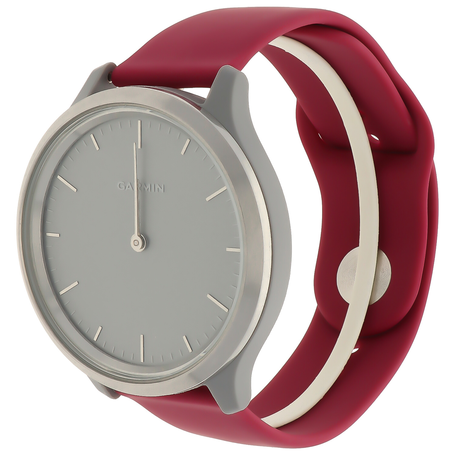 Garmin Vivoactive / Vivomove Silicone Sport Strap - Wine Red