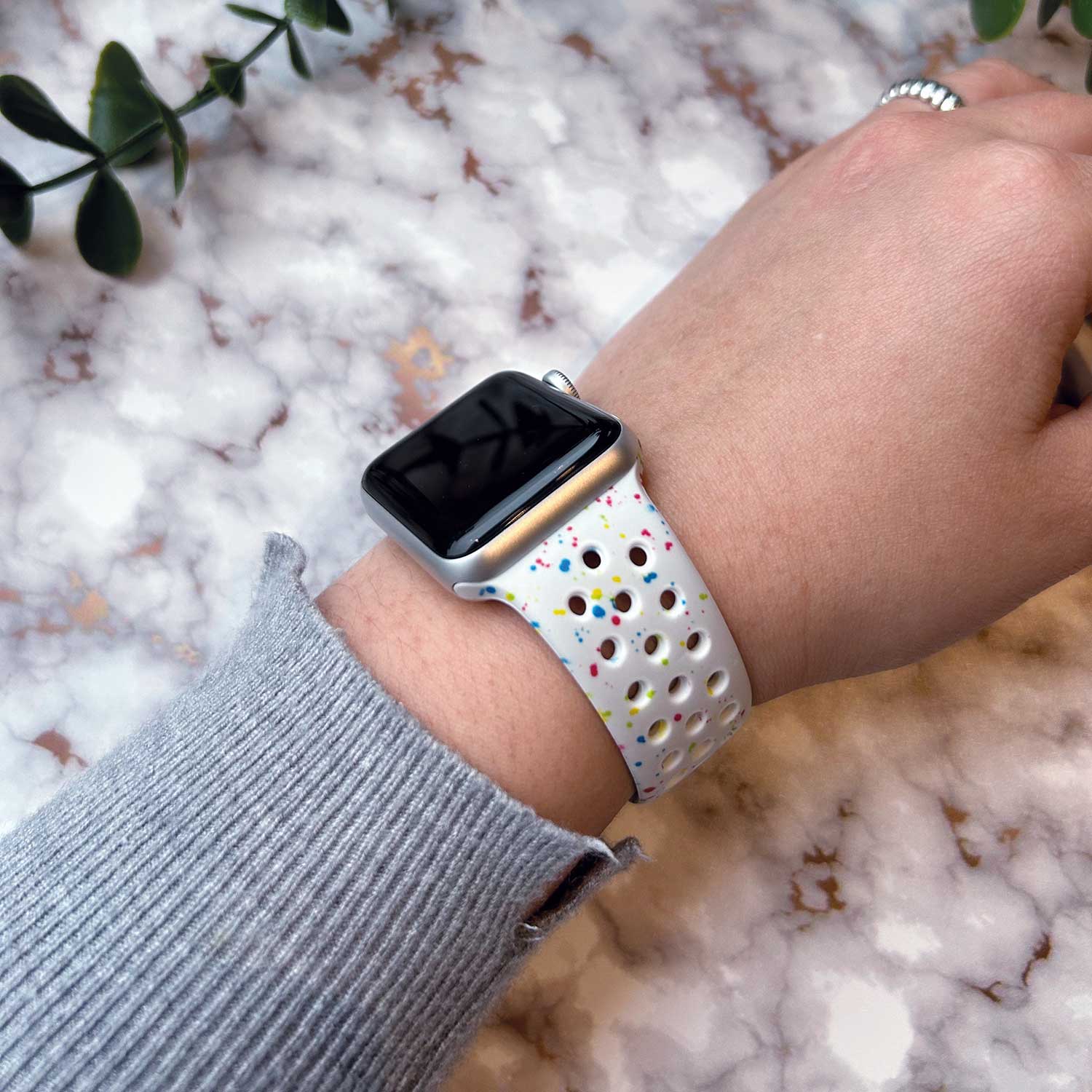 Apple Watch Double Sport Strap - Platinum