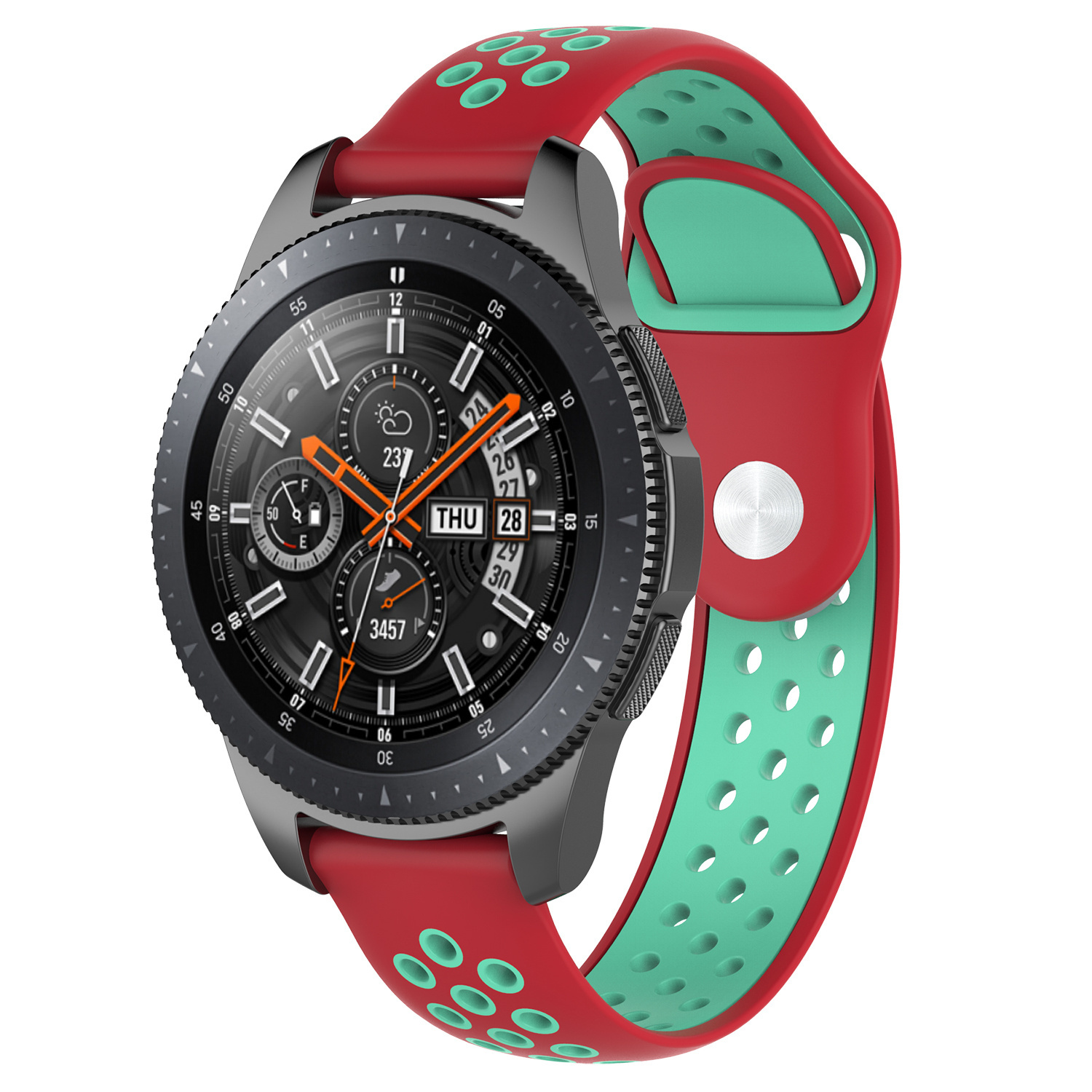 Samsung Galaxy Watch Double Sport Strap - Red Teal