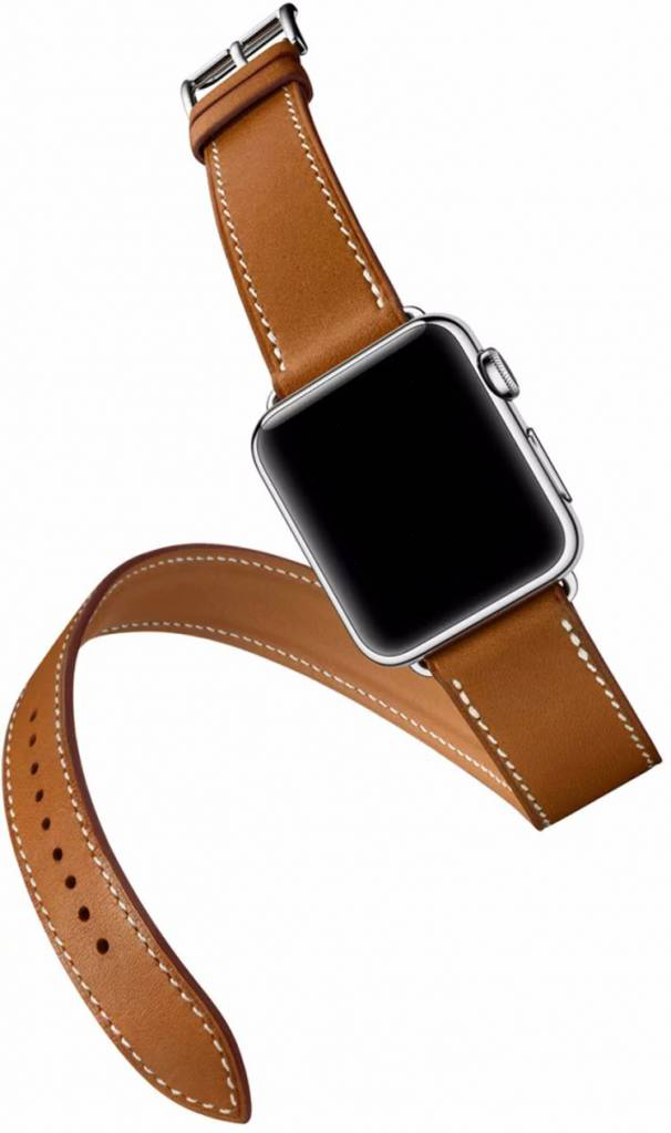 Apple Watch Leather Long Loop Strap - Brown
