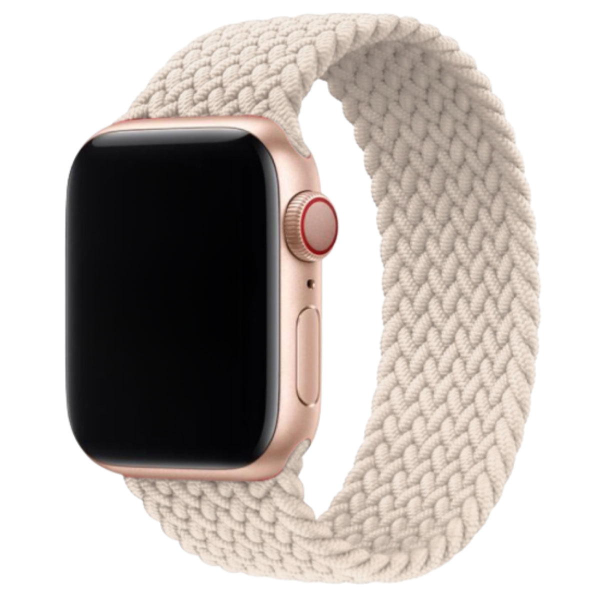 Apple Watch Nylon Braided Solo Loop Strap - Starlight