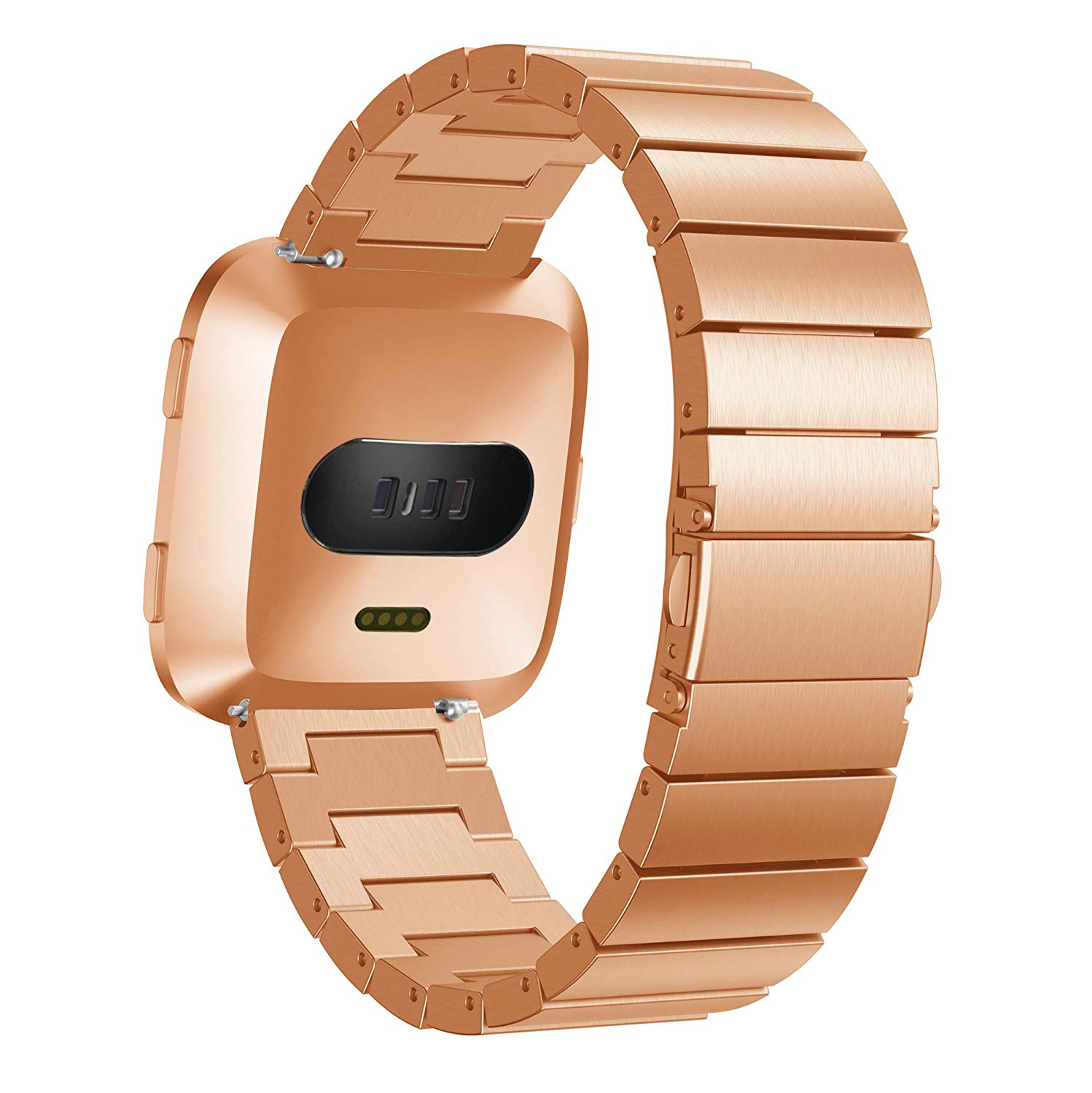 Fitbit Versa Steel Link Strap - Rose Gold