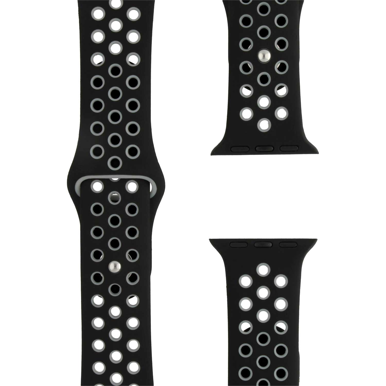 Apple Watch Double Sport Strap - Black Grey