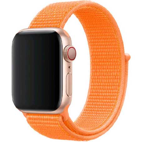 Apple Watch Nylon Sport Loop Strap - Papaya