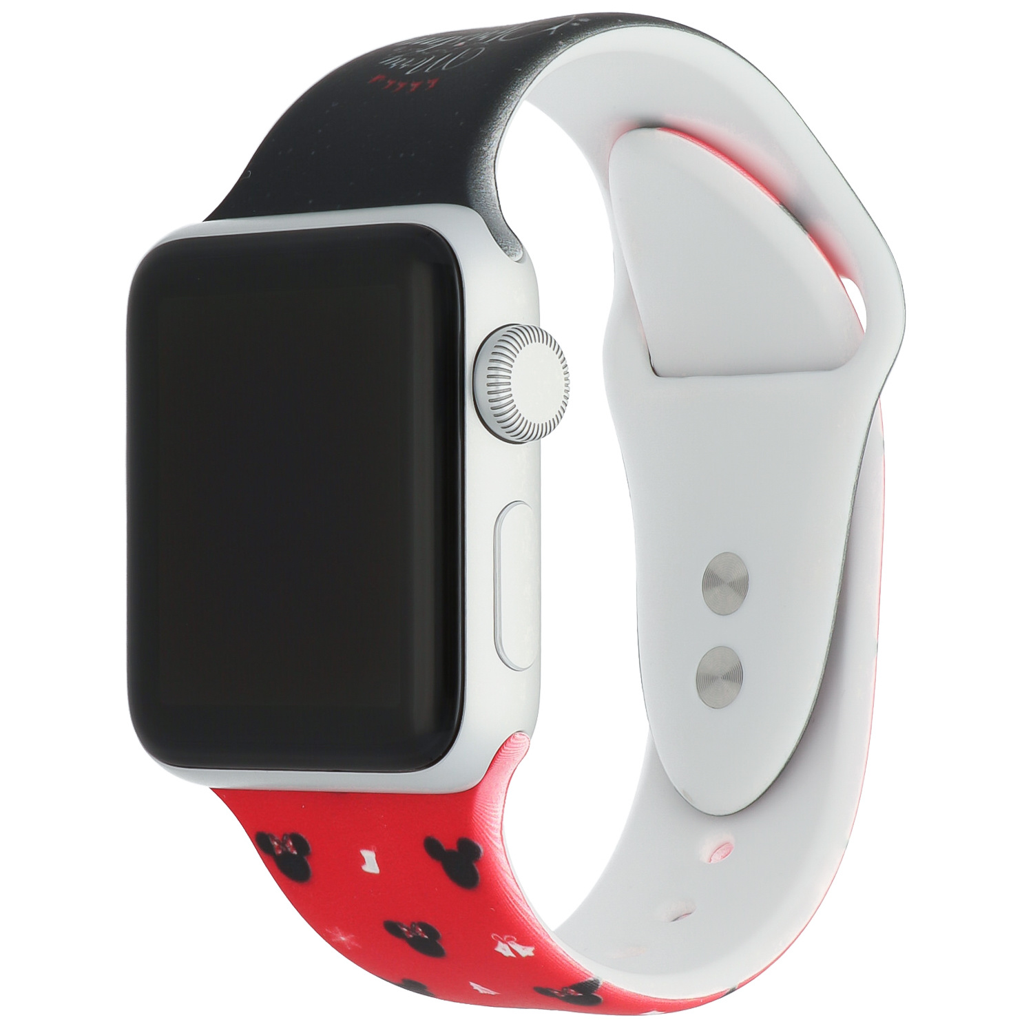 Apple Watch Print Sport Strap - Christmas Black Red