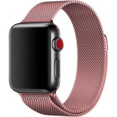 Apple Watch Milanese Strap - Pink Red