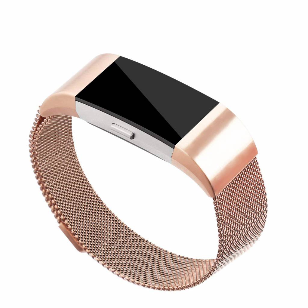 Fitbit Charge 2 Milanese Strap - Rose Gold