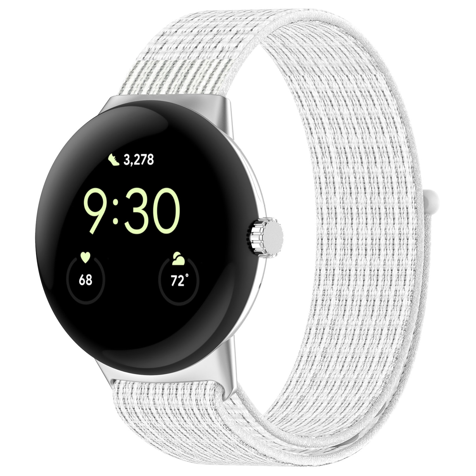 Google Pixel Watch Nylon Sport Strap - White