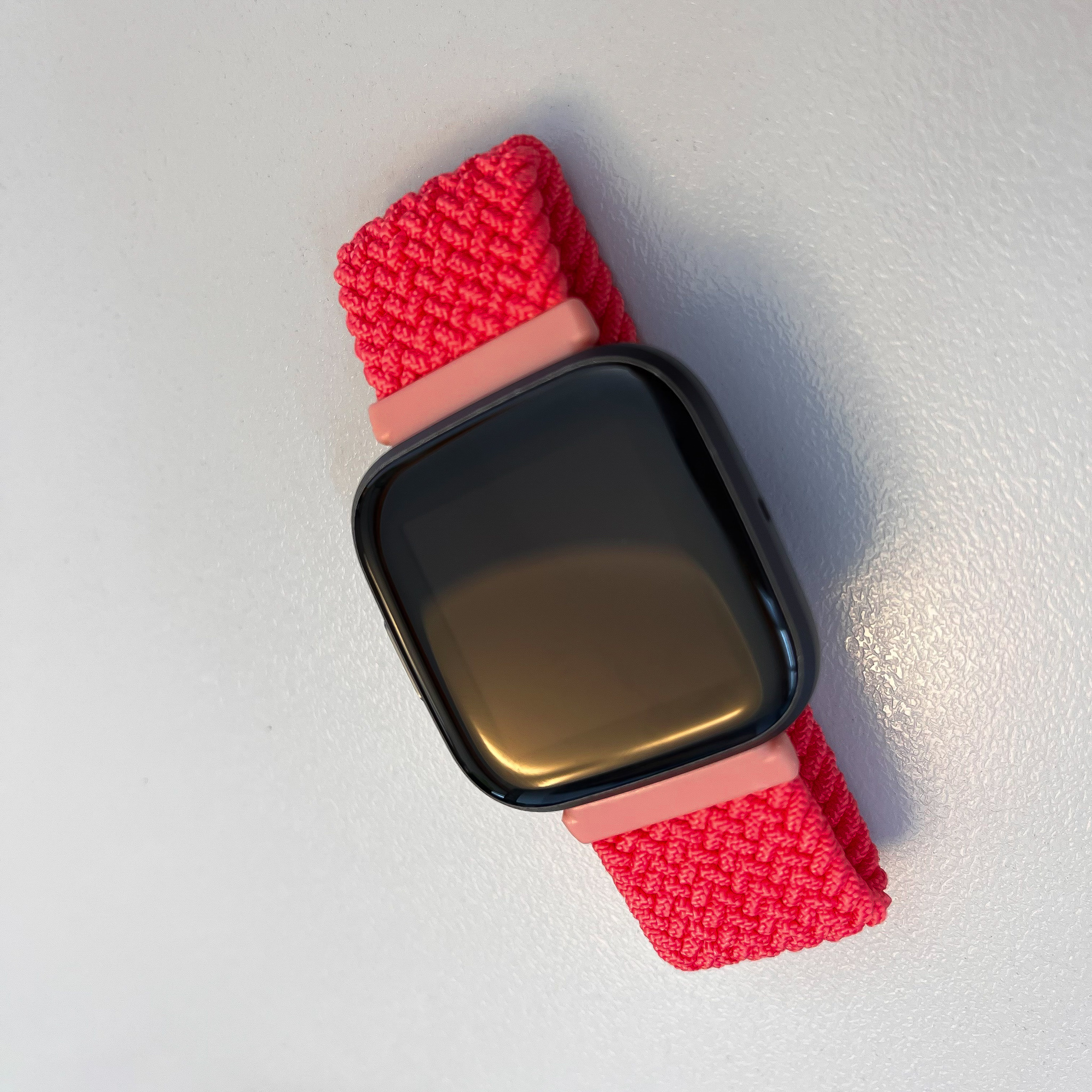 Fitbit Versa Nylon Braided Solo Strap - Red