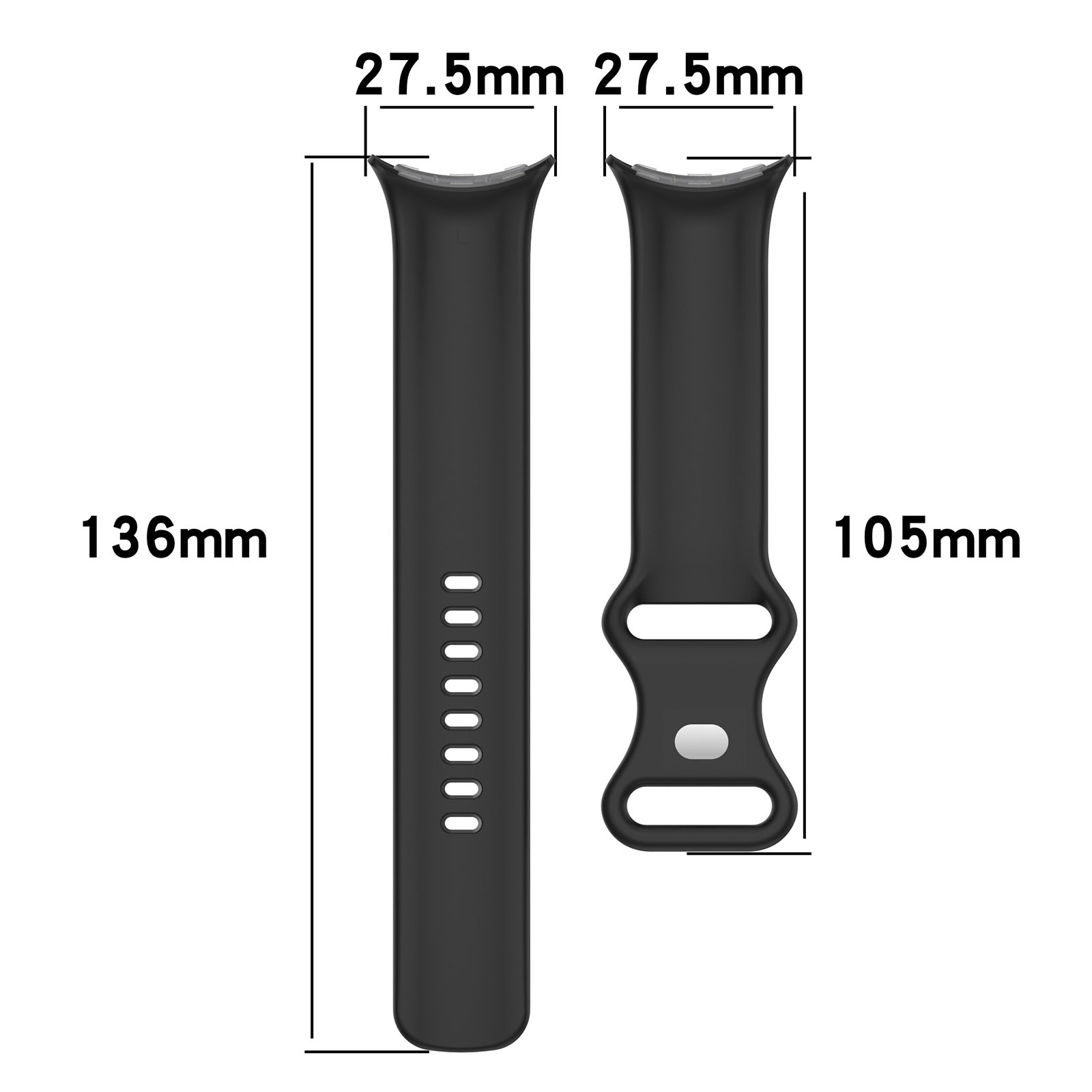 Google Pixel Watch Sport Strap - Grey