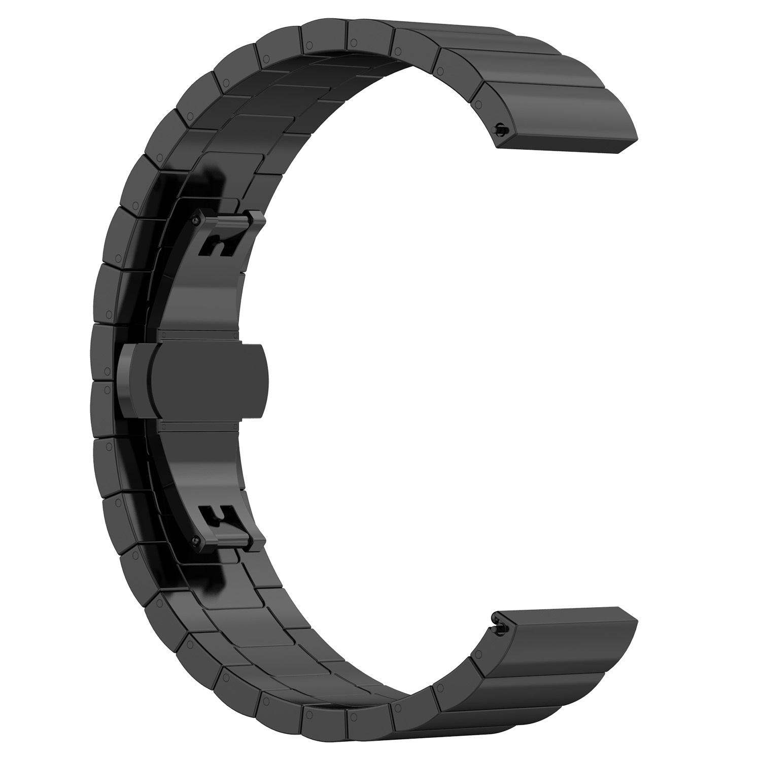 Garmin Vivoactive / Vivomove Steel Link Strap - Black
