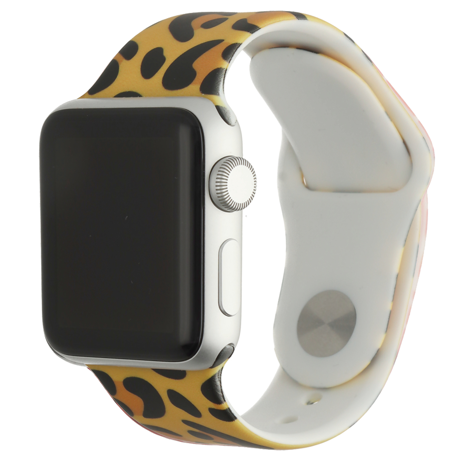Apple Watch Print Sport Strap - Leopard Print Yellow