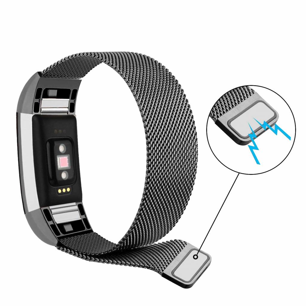 Fitbit Charge 2 Milanese Strap - Space Grey