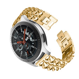 Samsung Galaxy Watch Cowboy Steel Link Strap - Gold