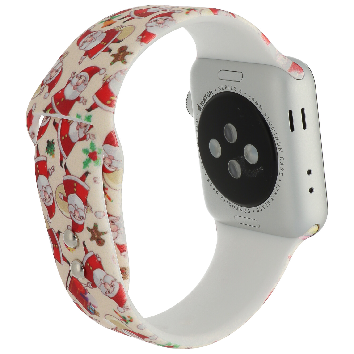 Apple Watch Print Sport Strap - Christmas Santa Red