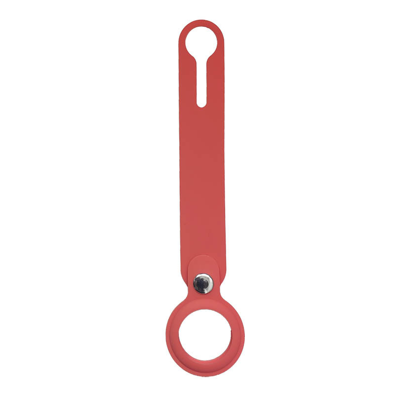 Airtag Silicone Loop Key Ring - Red