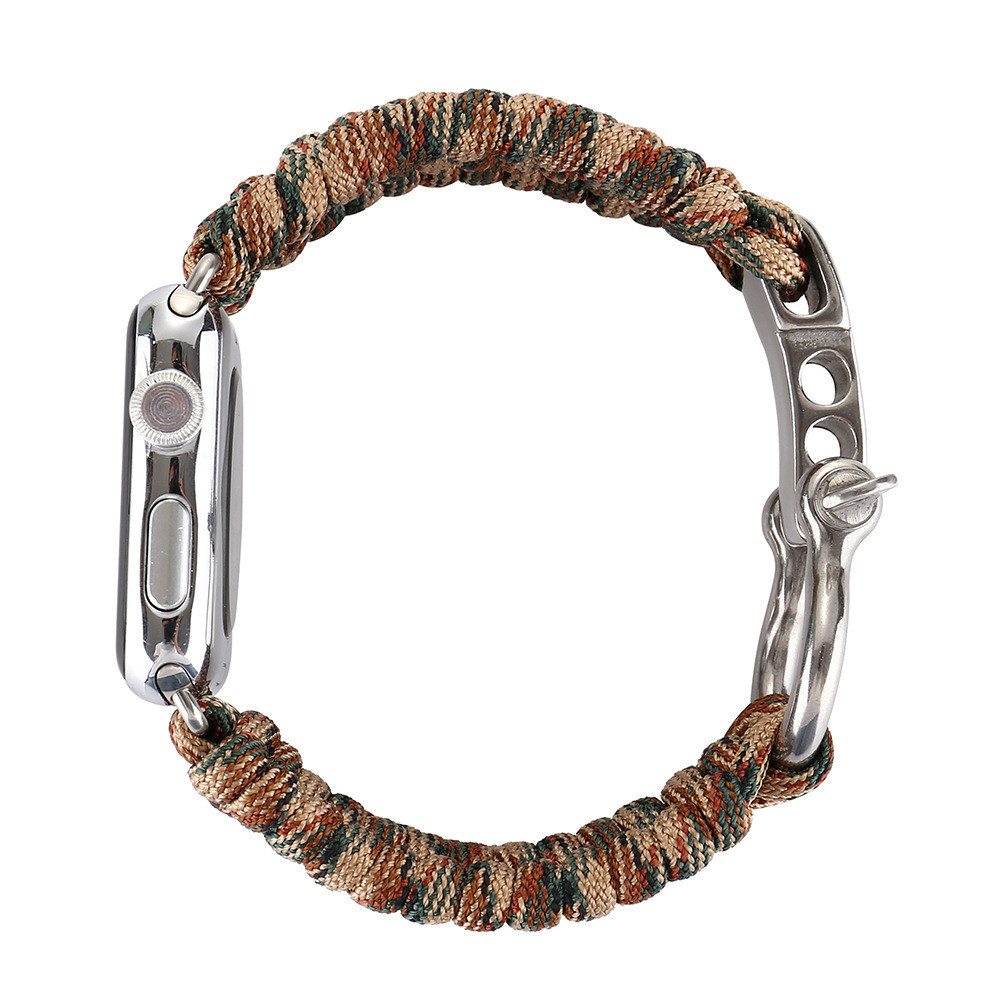 Apple Watch Nylon Rope Strap - Camouflage Brown