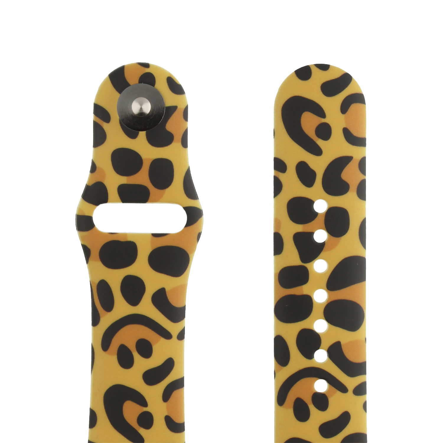 Apple Watch Print Sport Strap - Leopard Print Yellow