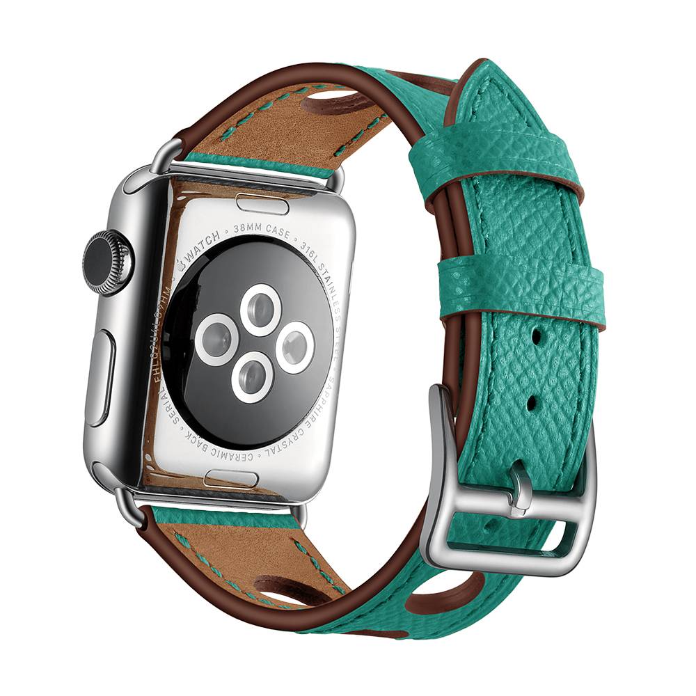 Apple Watch Leather Hermes Strap - Green