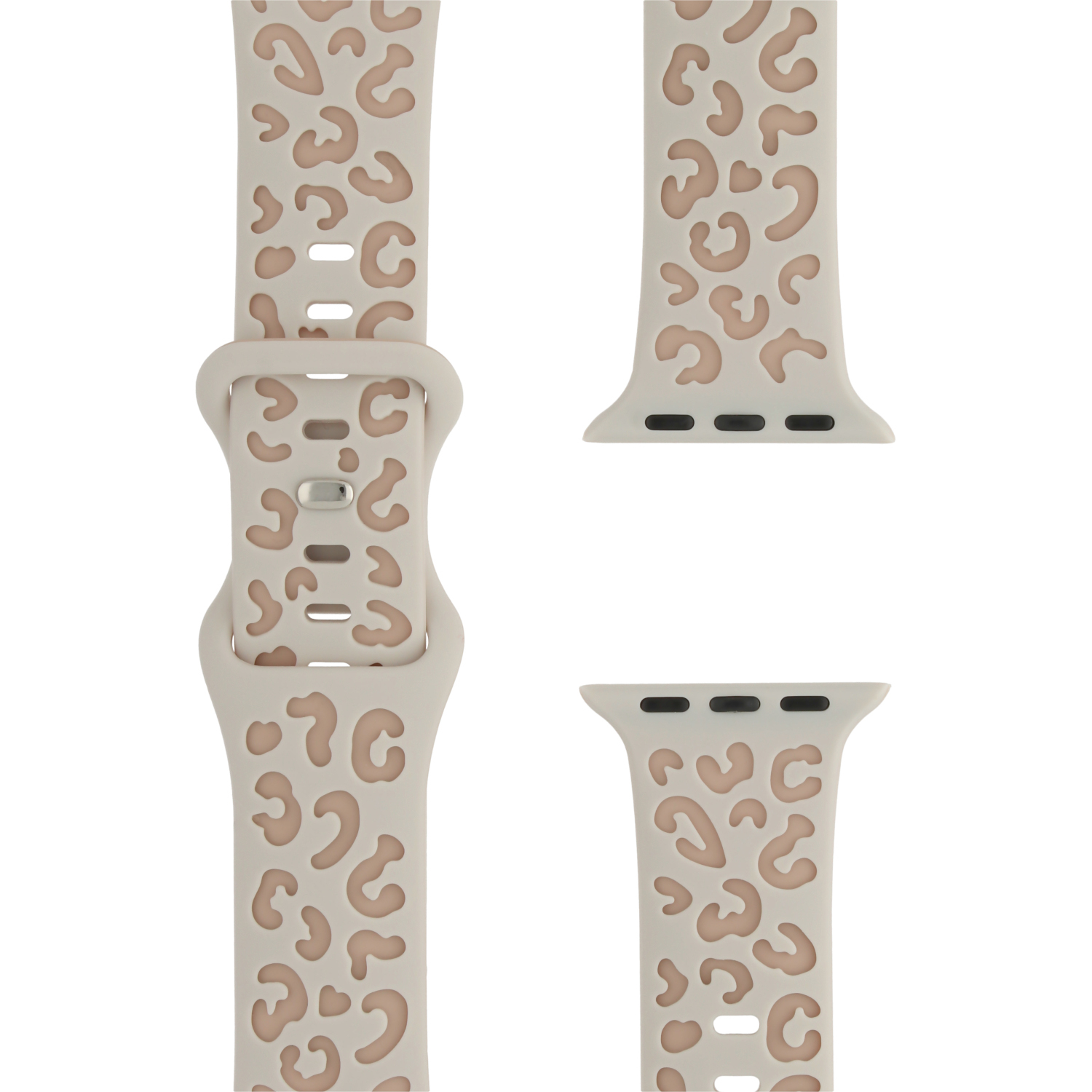 Apple Watch Silicone Leopard Wild Strap - Starlight Roze