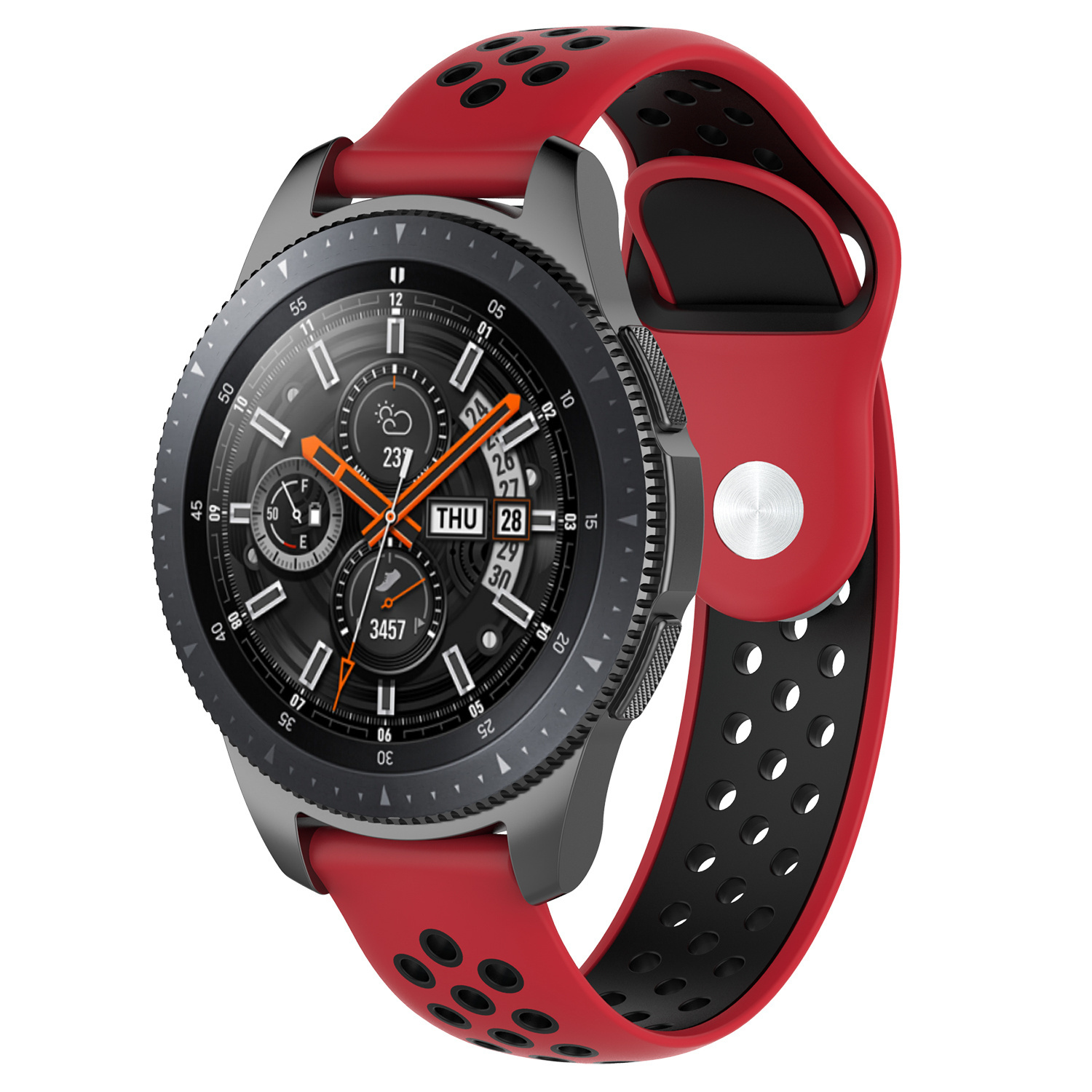 Samsung Galaxy Watch Double Sport Strap - Red Black