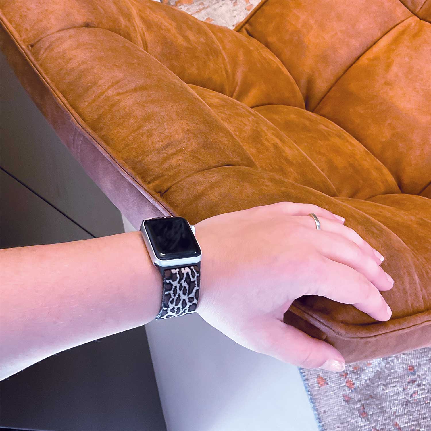 Apple Watch Nylon Woven Solo Strap - Leopard